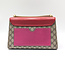 Handbag Gucci GG Padlock Supreme Red Leather Canvas 125070044