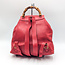 Backpack Gucci Bamboo Red Leather 125105104