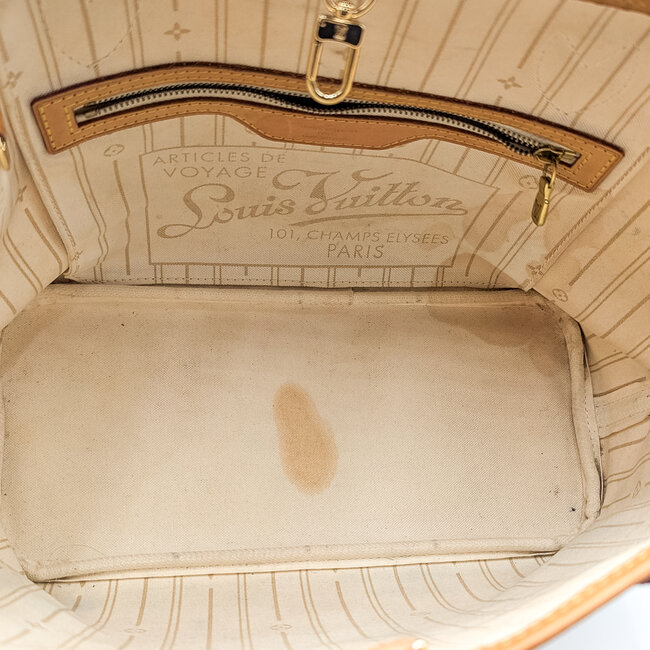 Handbag Louis Vuitton Neverfull Damier White PM 125105096