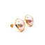 Earrings Stud 15mm MOP Mabe Pearl K18YG 15mm 4.13g 126010037
