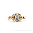 Ring Halo Twisted .35ct Princess Diamond .50ctw Diamonds 14kr Sz5.25 4g 226012026