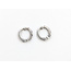 Earrings Mini Hoop Clip .09ctw Round Diamonds .12ctw Blue Sapphire 14kw 12x2mm 2.1g 126010016