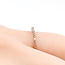 Ring Contour Band .15ctw Round Diamonds 14kr Sz5.25 1.4g 226012027