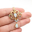 Pendant Lavalier 1.8ctw Australian Opal 14ky 9.5g 16" 226012029