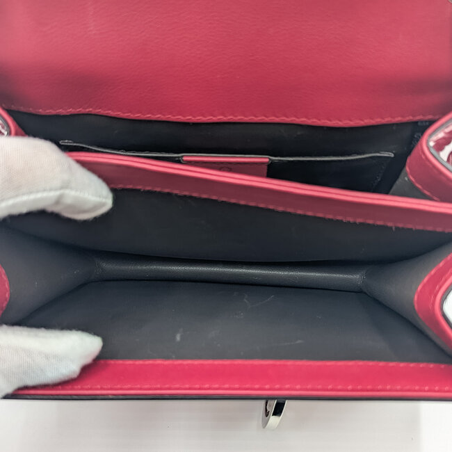 Handbag Gucci Interlocking GG Pink Calfskin Leather 126015090