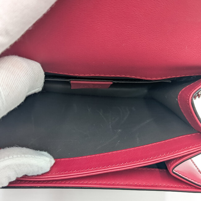 Handbag Gucci Interlocking GG Pink Calfskin Leather 126015090