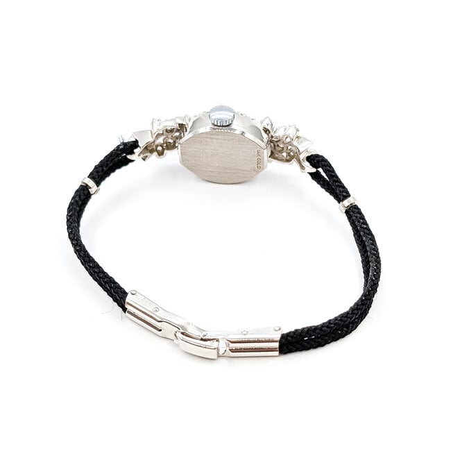 Watch Croton Mechanical Silk Cord .38ctw Round Diamonds 14kw 7.9g 226012035