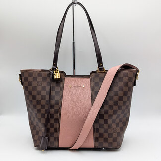 Handbag Louis Vuitton Jersey Damier Magnolia Pink Brown 126015129