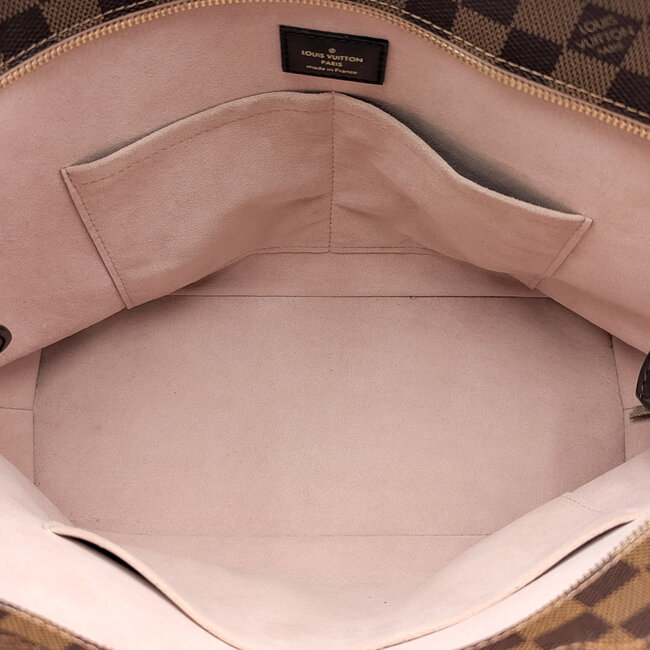 Handbag Louis Vuitton Jersey Damier Magnolia Pink Brown 126015129