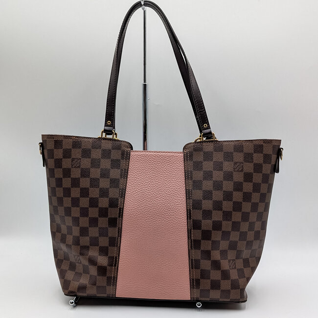 Handbag Louis Vuitton Jersey Damier Magnolia Pink Brown 126015129