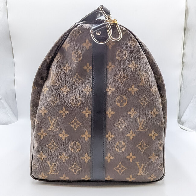 Duffle Louis Vuitton Keepall Bandouliere 55 Monogram Macassar 125115060