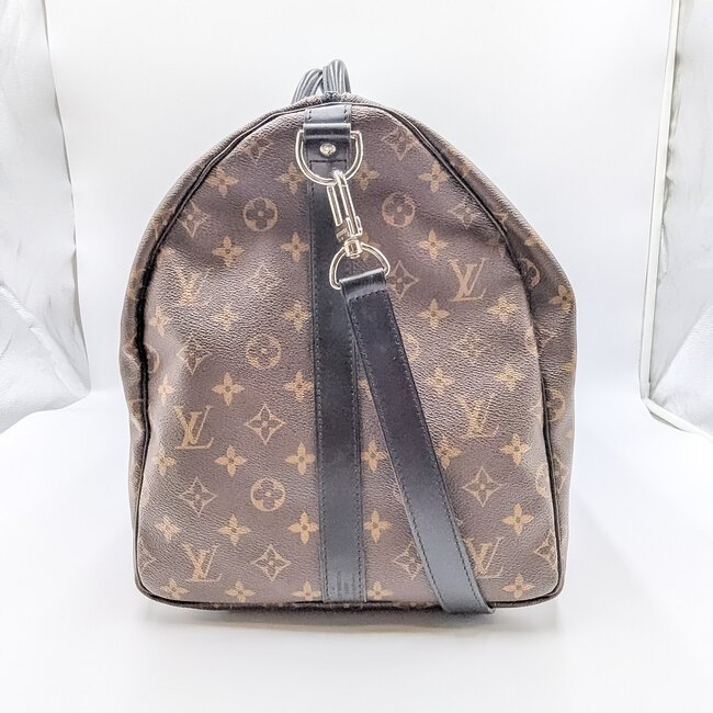 Duffle Louis Vuitton Keepall Bandouliere 55 Monogram Macassar 125115060