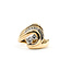 Ring Freeform .39ctw Round Diamonds 14ky Sz6 8.3g 226012036