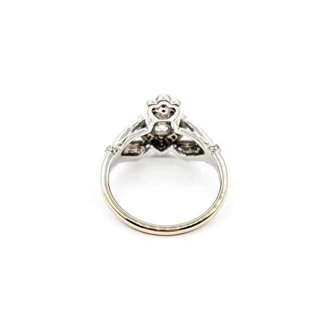 Ring Claddagh .22ct Round Diamond .33ctw Near Colorless Diamonds 14kw Sz7 2.22g 126010001