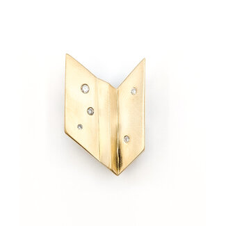 Pendant Slide Modern .20ctw Round Diamonds 14ky 1.4x1" 16.42g 126010003