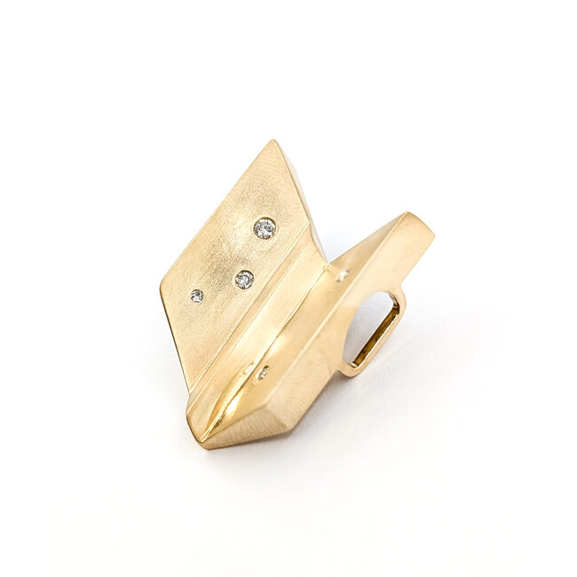 Pendant Slide Modern .20ctw Round Diamonds 14ky 1.4x1" 16.42g 126010003