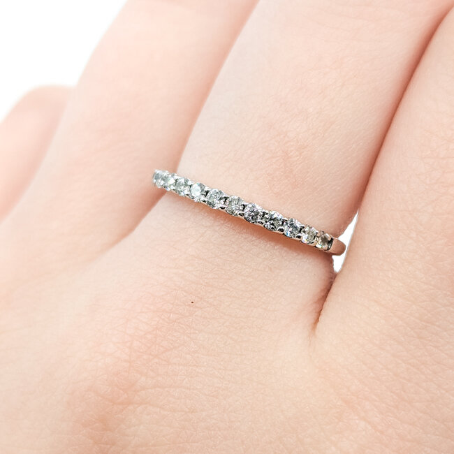 Ring Bridal .25ctw Round Diamonds 14kw 1.8mm Sz6.75 1.96g 226012017