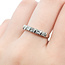 Ring 7-Stone .33ctw Princess & Baguette Diamonds 14kw Sz7 2.13g 126020013