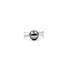Ring Split Band .12ctw Round Diamonds 8.5mm Tahitian Pearl 14kw 5.5mm Sz7 3.85g 226020006