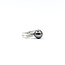 Ring Split Band .12ctw Round Diamonds 8.5mm Tahitian Pearl 14kw 5.5mm Sz7 3.85g 226020006