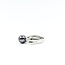 Ring Split Band .12ctw Round Diamonds 8.5mm Tahitian Pearl 14kw 5.5mm Sz7 3.85g 226020006
