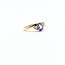 Ring Bypass .10ctw Round Diamonds .60ct Purple Tanzanite 14ky 2.5mm Sz7 2.54g 226020004
