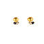 Earrings Stud 2-Stone 0.2ctw Round Diamonds 0.2ctw Blue Sapphire 18ky 7.5x3.5mm 1.71g 126010014