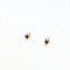 Earrings Stud 2-Stone 0.2ctw Round Diamonds 0.2ctw Blue Sapphire 18ky 7.5x3.5mm 1.71g 126010014