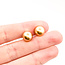 Earrings Stud 9.5mm Golden Pearl K18YG 9.5mm 2.89g 126010040