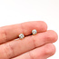 Earrings Stud Friction Back 1.00ctw Round Diamonds 14ky 7.2x5mm 1.09g 126010008