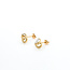 Earrings Stud Heart 14ky 9x9mm 1.5g 126012007