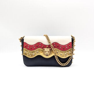 Handbag Louis Vuitton Animalier Nappa Studded Tiger White/Red/Black Leather 125105065