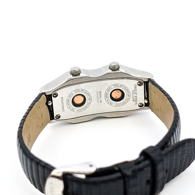 Phillip Stein MOP .05ctw Natual Diamonds 40mm Stainless Steel 8" Box and Papers 226016601