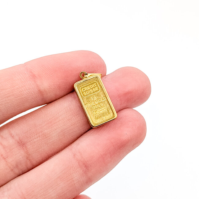 Pendant 1 gram Credit Suisse .9999 Gold 14ky/24ky 1.27g 126012005