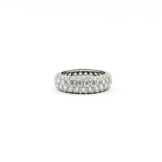 Ring Tiffany & Co. Eternity 3ctw Round Diamonds 950pt 6mm Sz6 6.29g 226020001