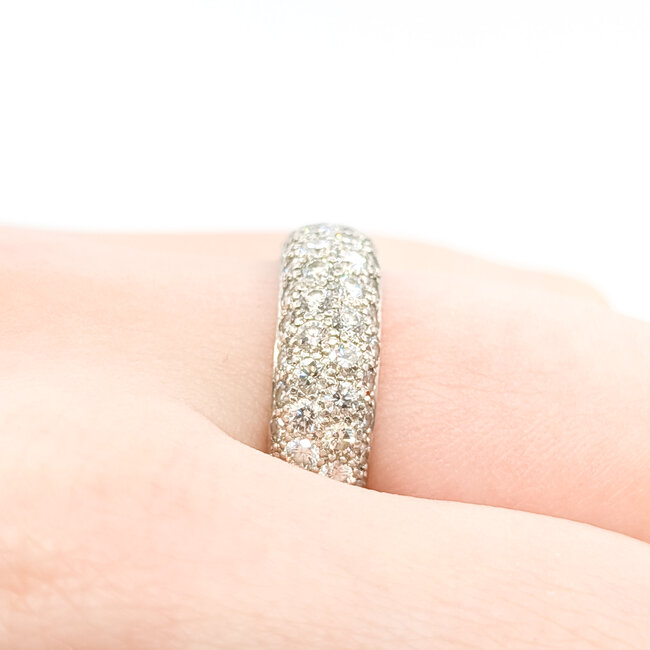 Ring Tiffany & Co. Eternity 3ctw Round Diamonds 950pt 6mm Sz6 6.29g 226020001