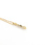 Pendant Bar W/Chain 0.1ctw Round Diamonds 18ky 14x3mm 14-16" 1.46g 126020033