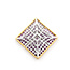 Pendant Custom Square .41ctw Round Diamonds 6.645ctw Pink Sapphire 18k 1.1" 16.46g 126020037
