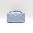 Handbag Gucci Lambskin Matelasse Small GG Marmont Shoulder Bag Light Blue 126025004