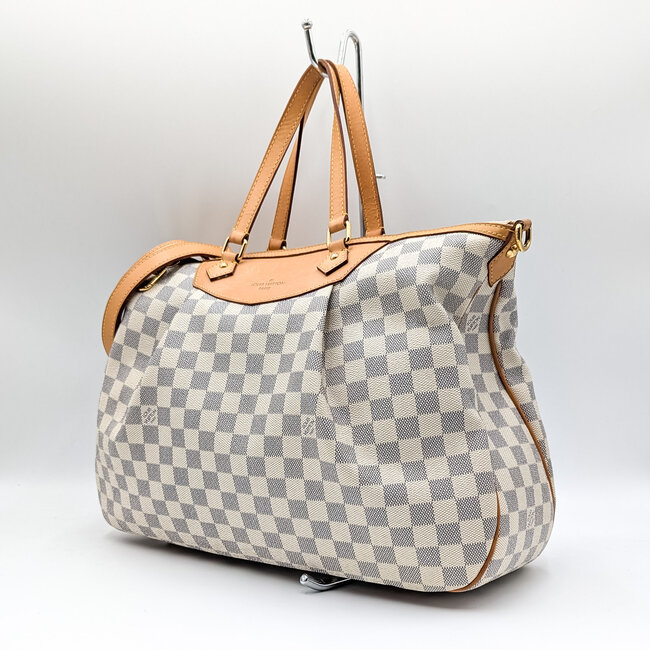 Handbag Louis Vuitton Siracusa Damier Azur GM 126025003