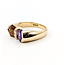Ring Bow .02ctw Round Diamonds 3ctw Amethyst & Citrine 14ky 6.65mm Sz6.25 5g 226020016