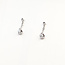 Earrings Stud Dangle 0.434ctw Round Diamonds 18kw .6x.15" 1.75g 126020024