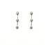 Earrings Stud Dangle 0.5ctw Round Diamonds 18kw 1.1" 2.36g 126020022
