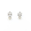 Earrings Stud Crown .05ctw Round Diamonds 18kw .4x.4" 1.49g 126020023