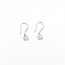 Earrings French Hook Drop 0.5ctw Round Diamonds 18kw .75x.25" 1.63g 126020021