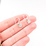 Earrings French Hook Drop 0.5ctw Round Diamonds 18kw .75x.25" 1.63g 126020021