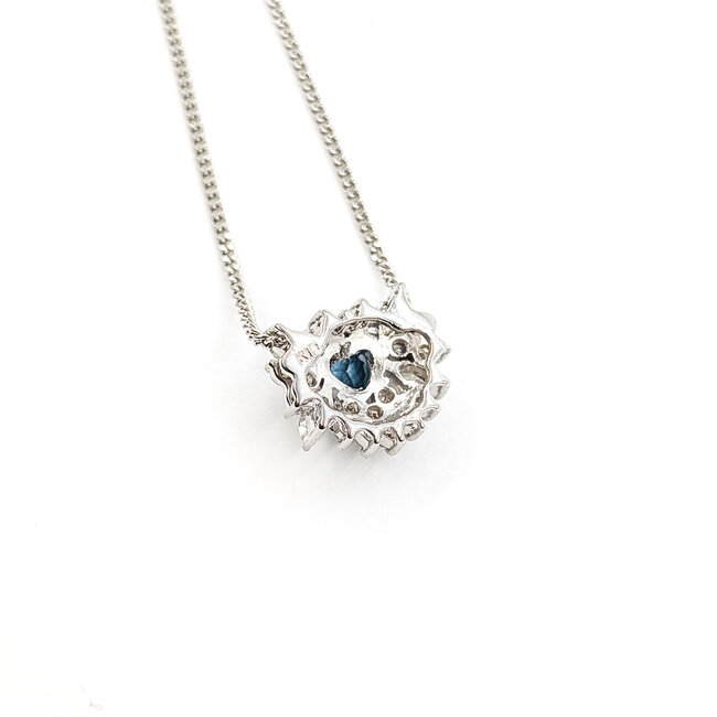 Pendant Drop W/Chain .29ctw Round & Marquise Diamonds .27ct Color Changing Alexandrite 18kw 14.5-15.5" 3.12g 126020035