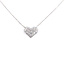 Necklace Heart 0.4ctw Round Diamonds 18kw 11.5x10mm 15-17.5" 2.73g 126020040