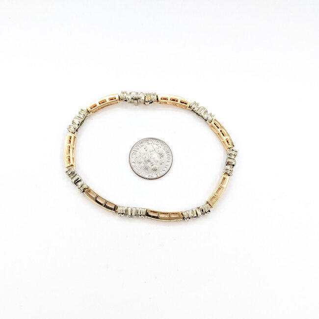 Bracelet Tennis .40ctw Round Diamonds 2.00ctw Ruby 14ky 4.1mm 7" 15.3g 226020021