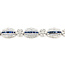Bracelet Milgrain 1.50ctw Round Diamonds 2.25ctw Blue Sapphire 18kw 10mm 7" 17.35g 226020011